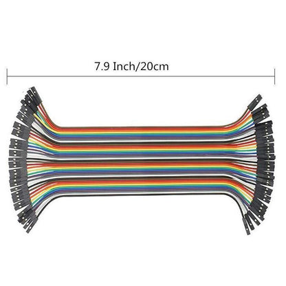 40PCS Dupont Cable 20cm Jumper Wire for Arduino RPi breadboard - Female to Female 20CM