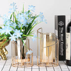 Wrought Iron Candle Holder Romantic Candlestick Ornament Dinner Table Decor Prop - S