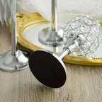 3PCS Crystal Candle Holders Metal Candlelight Wedding Home Dinner Decoration - Silver