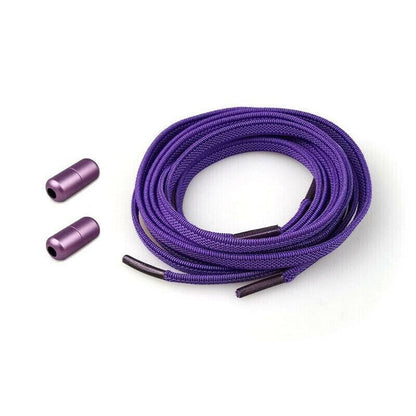 No Tie Locked Elastic Shoelace Shoe Lace Lazy Laces Sports Sneakers - Pink