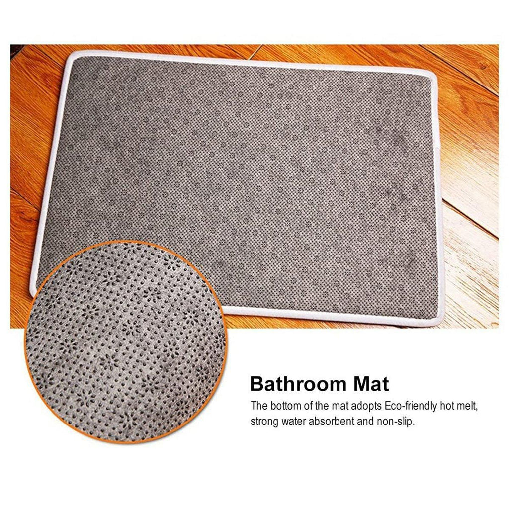 Absorbent Non-Slip Camera Bathroom Floor Mat Family Entry Door Mat Home Rug - 40x60CM