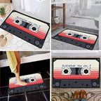 Absorbent Non-Slip Camera Bathroom Floor Mat Family Entry Door Mat Home Rug - 40x60CM