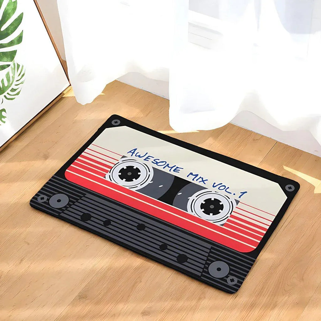 Absorbent Non-Slip Camera Bathroom Floor Mat Family Entry Door Mat Home Rug - 40x60CM
