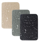 40x60cm Non-Slip Memory Foam Bath Mat Super Absorbent Floor Rug for Bathroom Use - Black