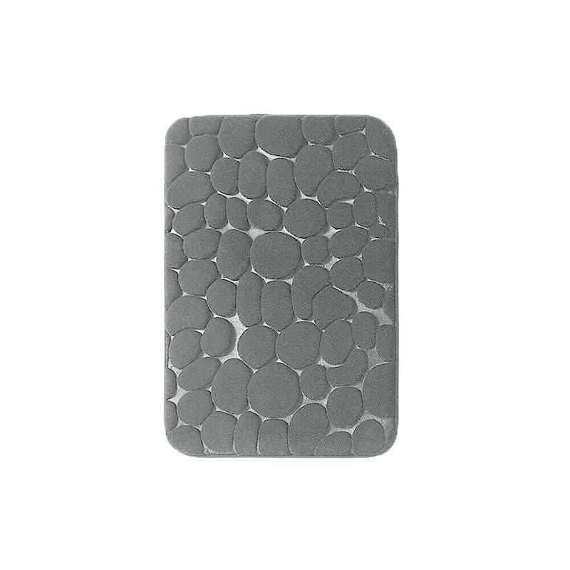 40x60cm Non-Slip Memory Foam Bath Mat Super Absorbent Floor Rug for Bathroom Use - Grey
