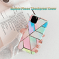 Rainbow Case for iPhone 14 13 12 11 Pro Max XR XS Marble Phone Shockproof Cover Silicone - For iphone 12 Pro Max