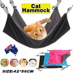 Waterproof Cat Hammock Hanging Bed Double Layer Dual Side Sleep Cage Swing Chair - Pink