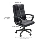 Swivel Office Chair Adjustable Height Padded Seat Computer Chair With Wheels