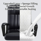 Swivel Office Chair Adjustable Height Padded Seat Computer Chair With Wheels