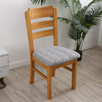Stretch Dining Chair Seat Covers Removable Seat Cushion Slipcovers Protector - B