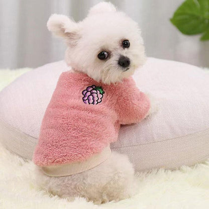 XS Puppy Pet Dog Fleece Warm Jumper Sweater Coat Small Yorkie Chihuahua Cat Clothes - Orange