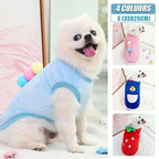 S Size Warm Winter Dog Clothes Soft Fleece Dog Jacket Pet Coat Sweater Cat Jumper - Pink Ice Cream
