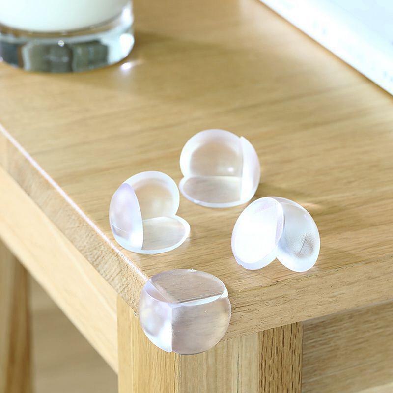 Transparent PVC Table Corner Guards Anti-Collision Protective Covers for Furniture - 1 PC