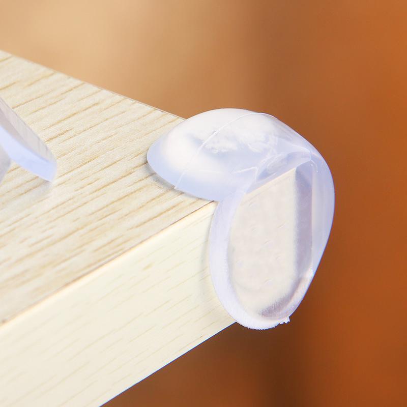 Transparent PVC Table Corner Guards Anti-Collision Protective Covers for Furniture - 1 PC