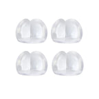 Transparent PVC Table Corner Guards Anti-Collision Protective Covers for Furniture - 4 PCS