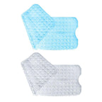 Non Slip Shower Mat for Bathtub Floor with Suction Cups 100x40cm - Blue