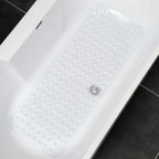 Non Slip Shower Mat for Bathtub Floor with Suction Cups 100x40cm - Blue