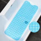 Non Slip Shower Mat for Bathtub Floor with Suction Cups 100x40cm - Clear
