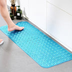 Non Slip Shower Mat for Bathtub Floor with Suction Cups 100x40cm - Clear