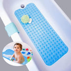 Non Slip Shower Mat for Bathtub Floor with Suction Cups 100x40cm - Clear