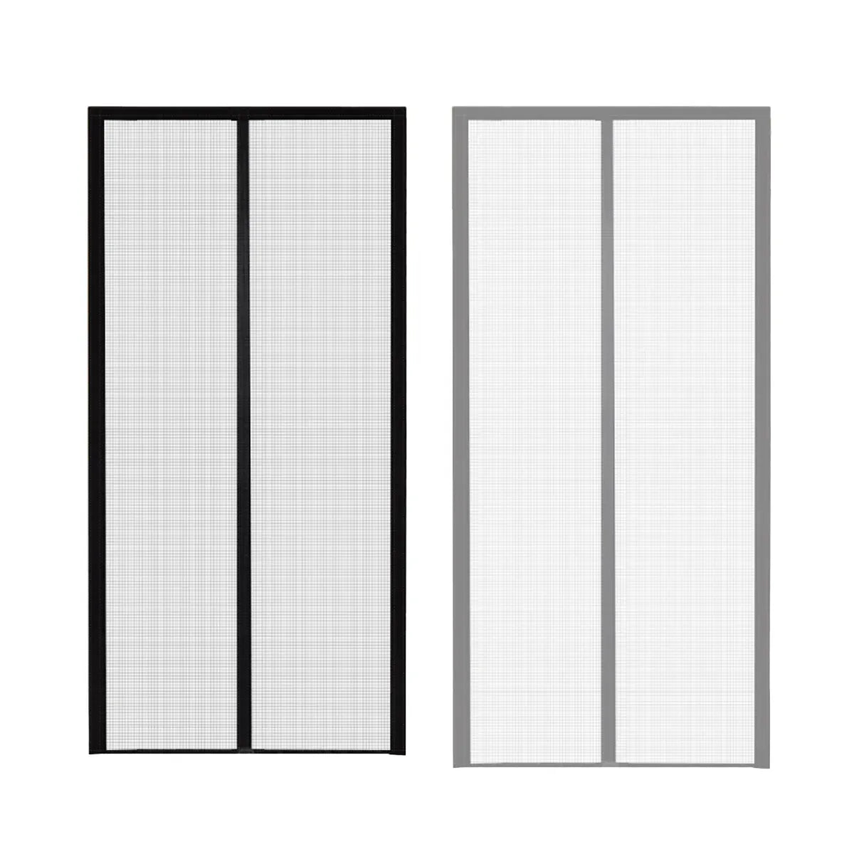 Self-Sealing Door Curtain Insect Proof Durable Mesh Screen for Home Kitchen Use - Black