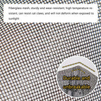 Self-Sealing Door Curtain Insect Proof Durable Mesh Screen for Home Kitchen Use - Black