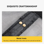 Self-Sealing Door Curtain Insect Proof Durable Mesh Screen for Home Kitchen Use - Black