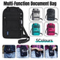 Multi-Functional Travel Passport Document Bag Protective Case Cover Holder - Lake Blue
