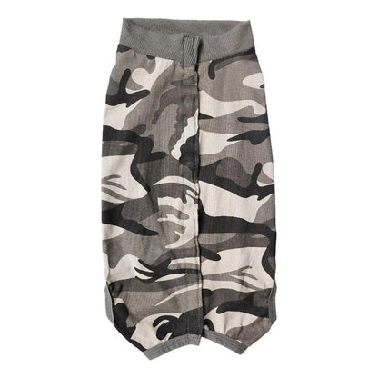 Dog Recovery Suit Anti-Lick Wound Protector Pet Clothing Post-Surgery Belly - Camouflage-XL