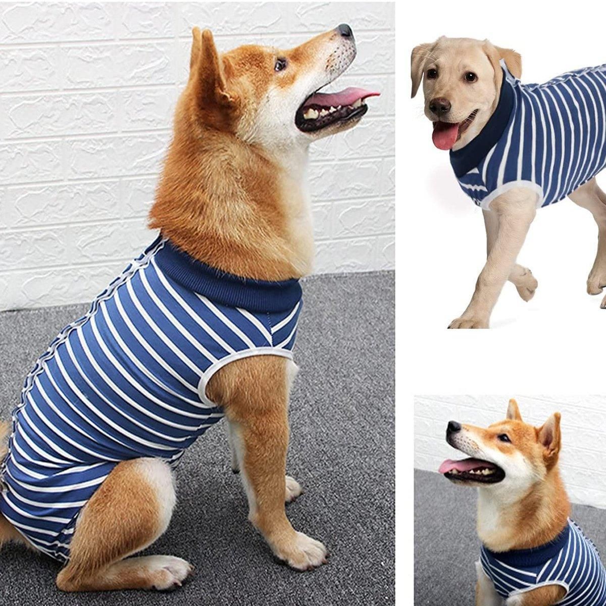 Dog Recovery Suit Anti-Lick Wound Protector Pet Clothing Post-Surgery Belly - Camouflage-XL