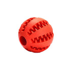 Dog Chew Toy Rubber Ball Treat Dispenser Dental Cleaning Training Play Ball - Light Blue Spherical (Small)
