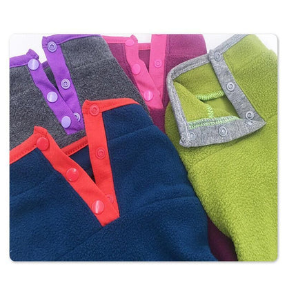XL Pet Dog Puppy Winter Warm Fleece Jumper Vest Coat Jacket Apparel Clothes - Blue
