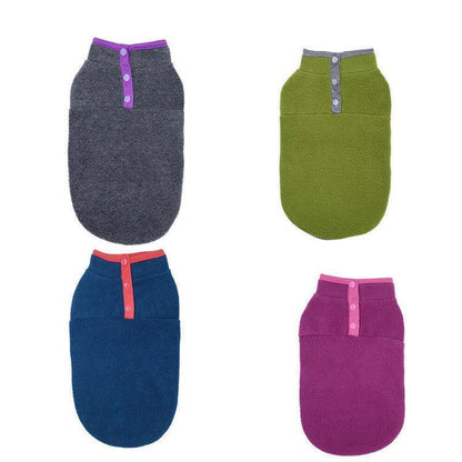 M Pet Dog Puppy Winter Warm Fleece Jumper Vest Coat Jacket Apparel Clothes Outdoor - Green