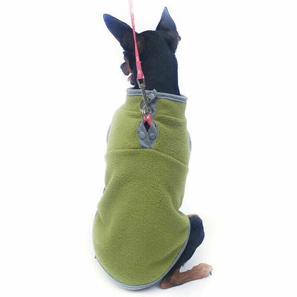 XL Pet Dog Puppy Winter Warm Fleece Jumper Vest Coat Jacket Apparel Clothes - Grey