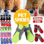 4PCS S Size Anti Slip Waterproof Protective Dog Shoes Rain Boots Pet Socks Booties - Green