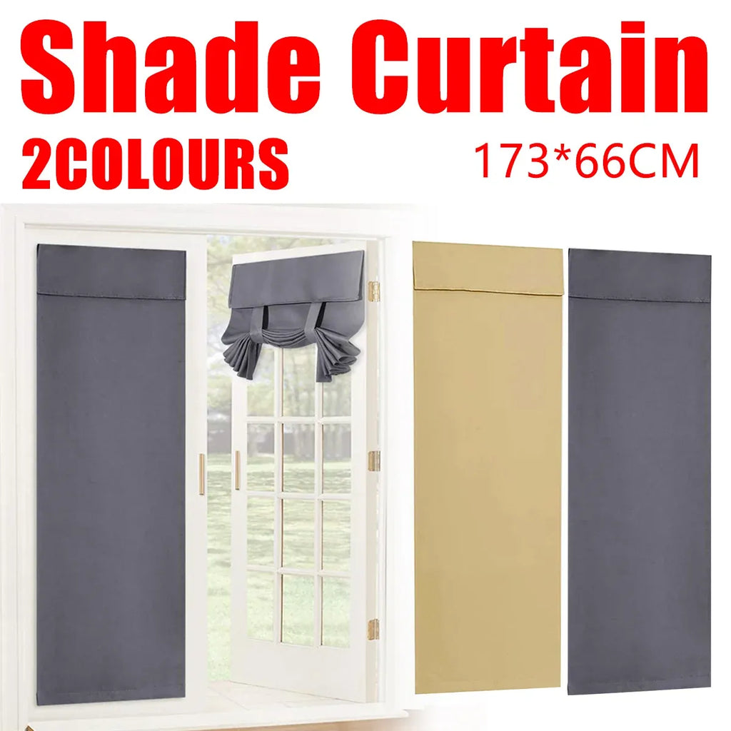 Curtains For Doors and Windows Block Light Blackout Heat Insulation Living Room - Grey