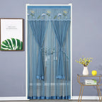 Door Curtain Breathable Insect Proof Durable High-Quality for Home Kitchen Use - Blue