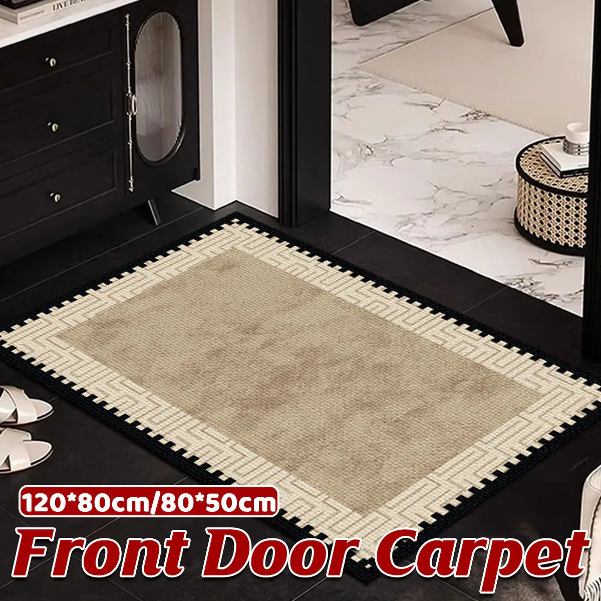 Premium Front Door Carpet Non Slip Indoor Outdoor Entrance Mat Durable Dust Proof - 80x120cm