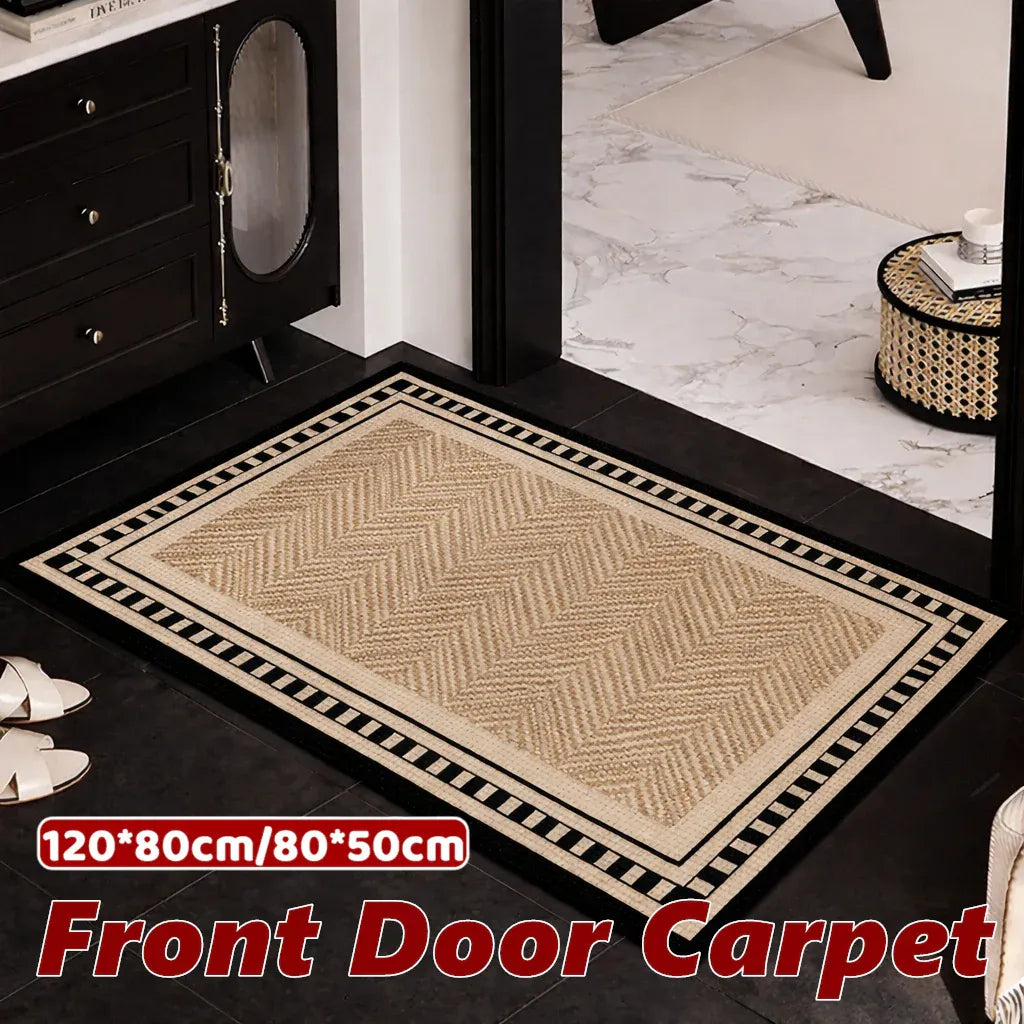 Premium Non Slip Front Door Mat Indoor Outdoor Entrance Rug Durable Dust Proof - 50x80cm