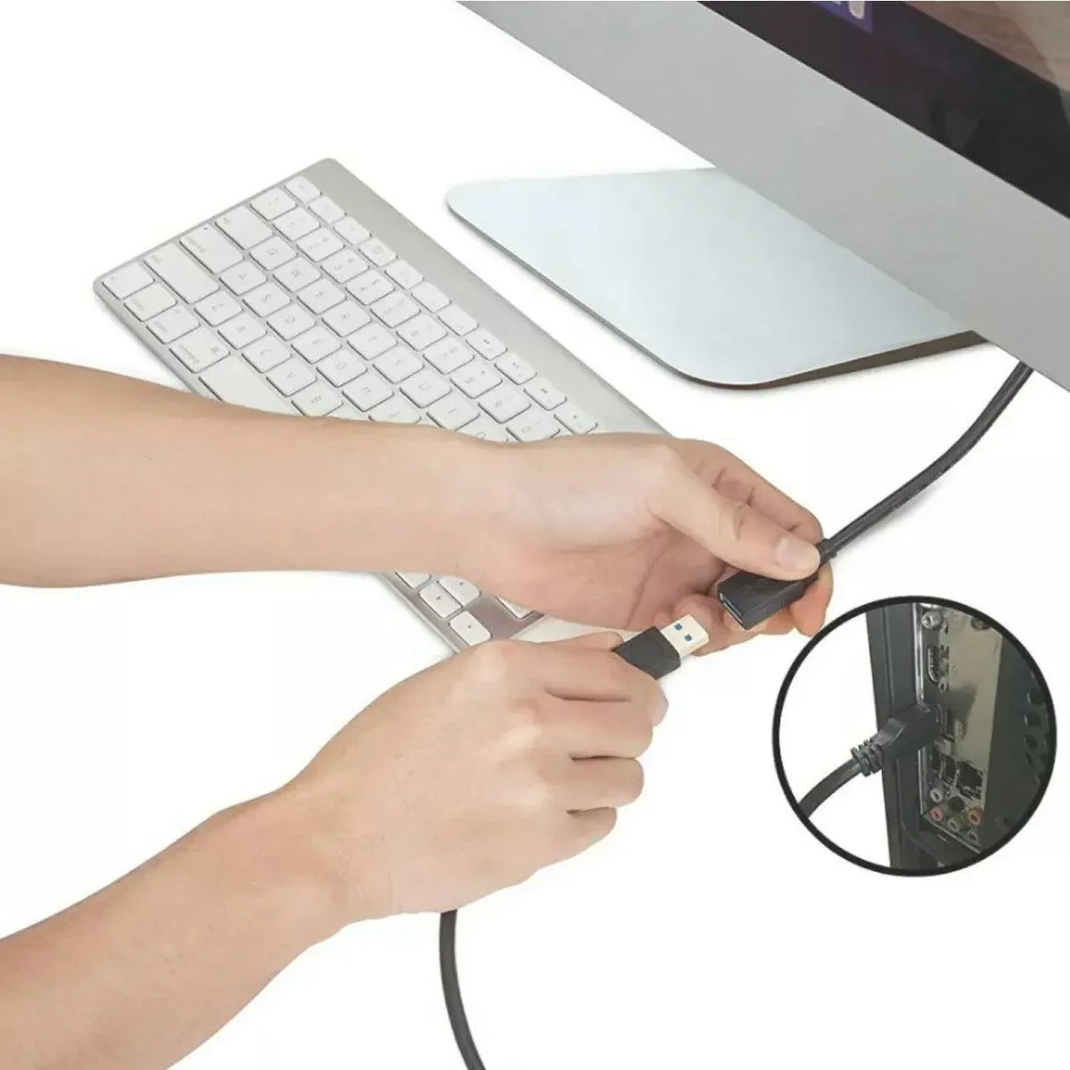 High Speed Usb 2.0 Data Extension Cable Type A Male To Male M-M Connection Cord - 1.5M