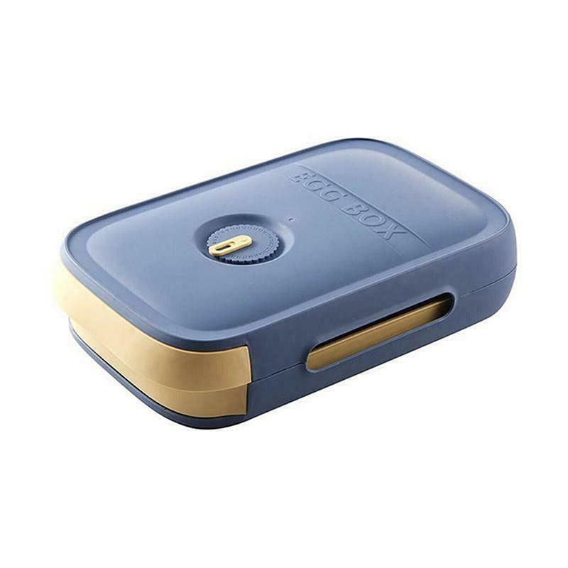 Drawer Type Eggs Tray Fruit Storage Box Kitchen Stacking Holder Food Container - Blue