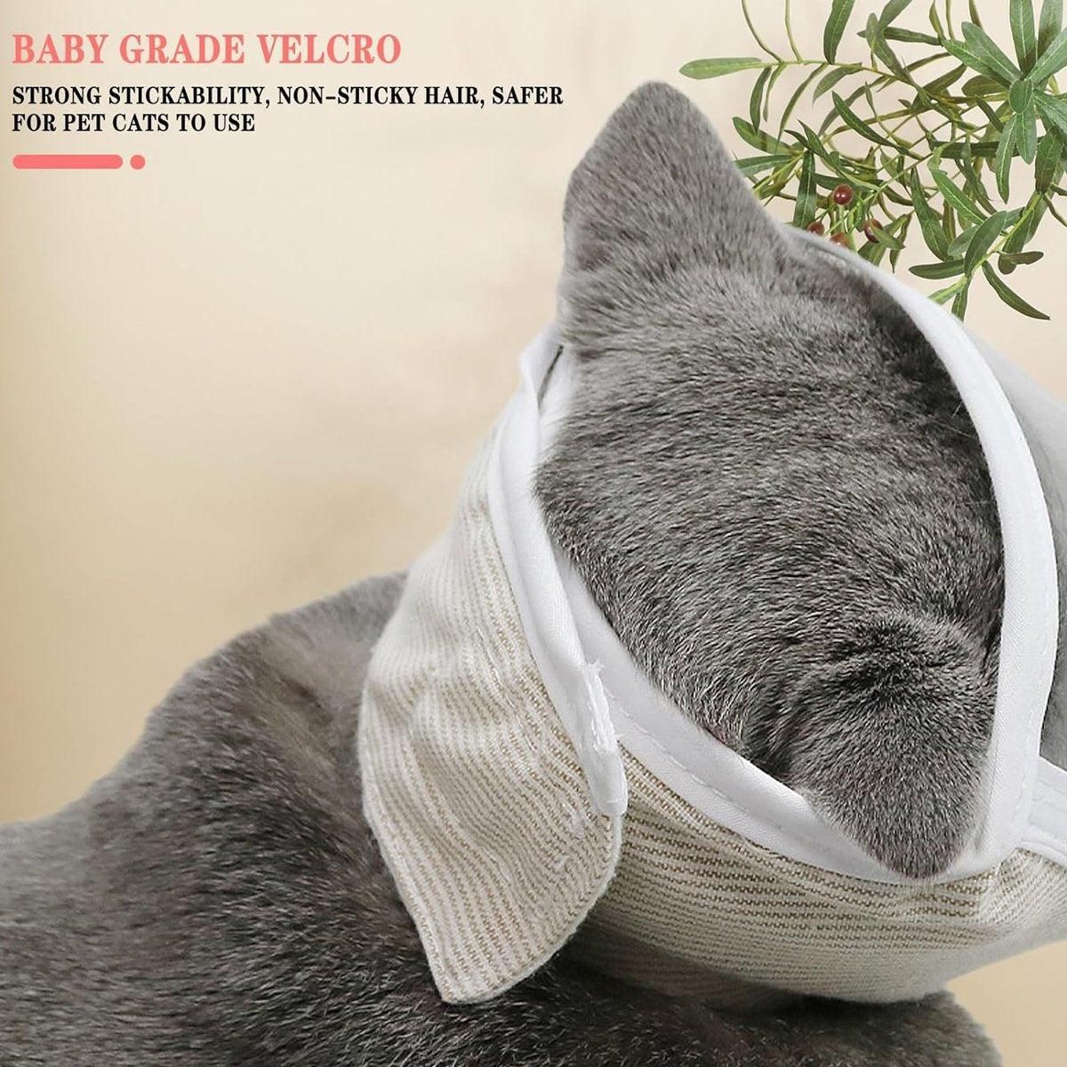 Breathable Pet Headgear Clear Cat Dog Mask Anti Bite Scratch Protective Gear - M
