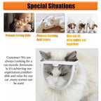 Breathable Pet Headgear Clear Cat Dog Mask Anti Bite Scratch Protective Gear - M