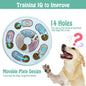 Dog Treat Dispenser Puppy Feeder Puzzle Game Interactive Toy Pet Training Supply - Pink