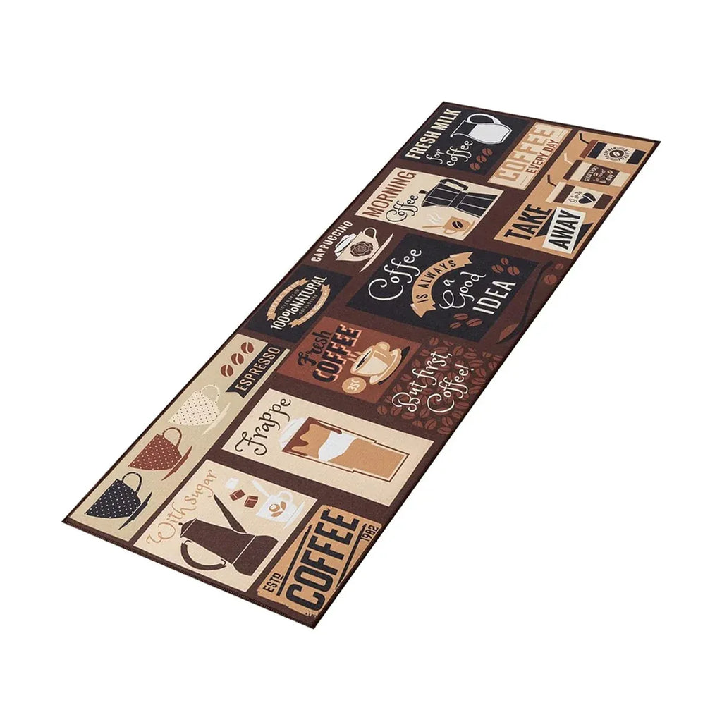 Printed Non Slip Door Floor Rug Mat Kitchen Bathroom Carpet Mat Water Absorbent