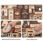 Printed Non Slip Door Floor Rug Mat Kitchen Bathroom Carpet Mat Water Absorbent