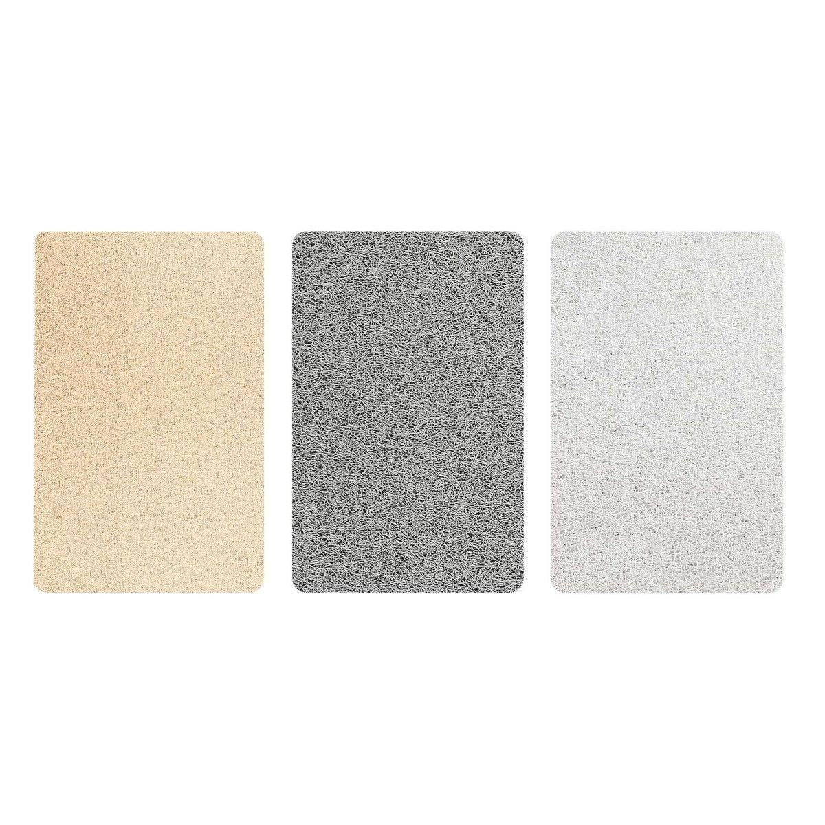 Waterproof Non-Slip Bathroom Shower Mat Anti-Slip Rug Toilet Floor Mat Washable - Grey-60*80cm