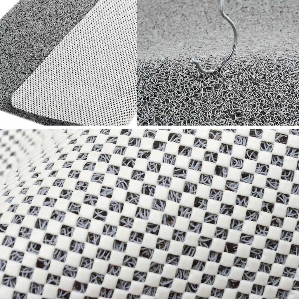 Waterproof Non-Slip Bathroom Shower Mat Anti-Slip Rug Toilet Floor Mat Washable - Grey-60*80cm