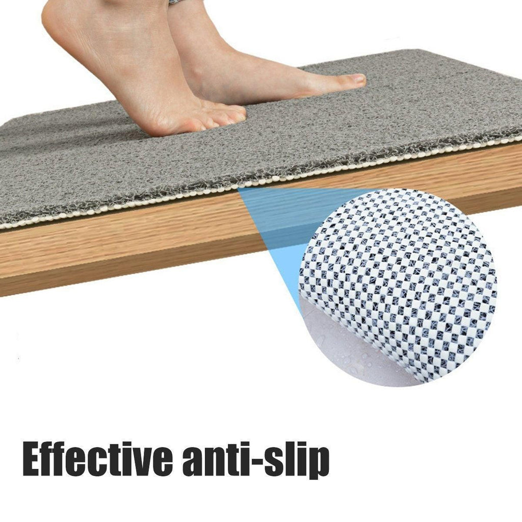 Waterproof Non-Slip Bathroom Shower Mat Anti-Slip Rug Toilet Floor Mat Washable - Grey-60*80cm