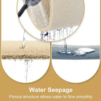 Waterproof Non-Slip Bathroom Shower Mat Anti-Slip Rug Toilet Floor Mat Washable - Grey-60*80cm